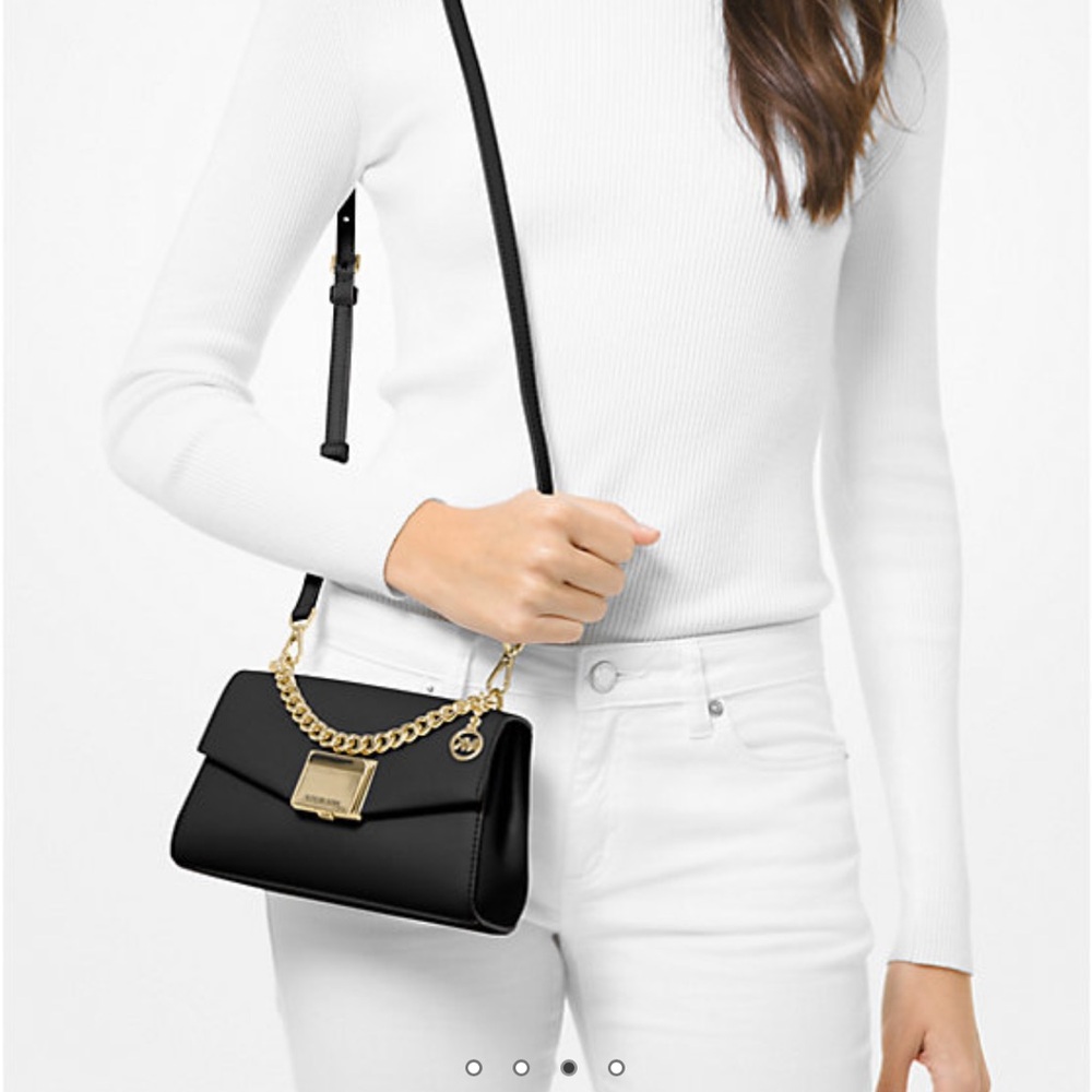 NWOT Michael Kors Lita Small Leather Crossbody in Blush Pink - Picture 6 of 10